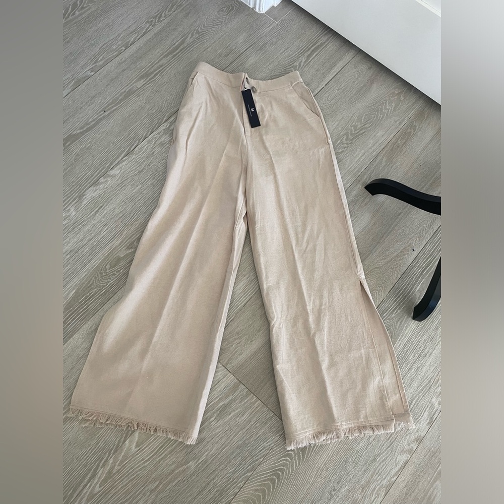 Lelis linen trousers era with side slits